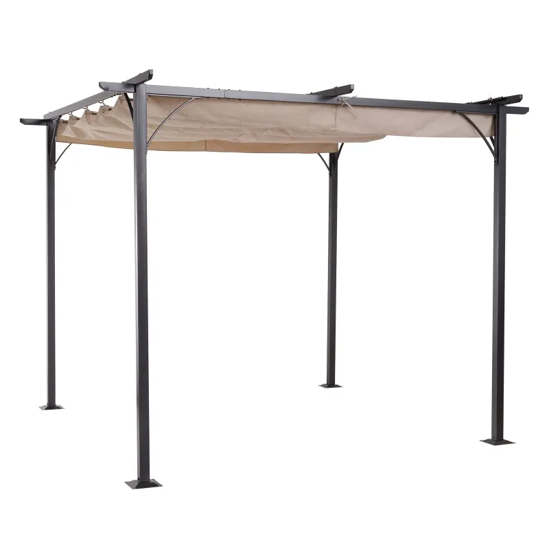 10' Outdoor Pergola Garden Gazebo - Beige