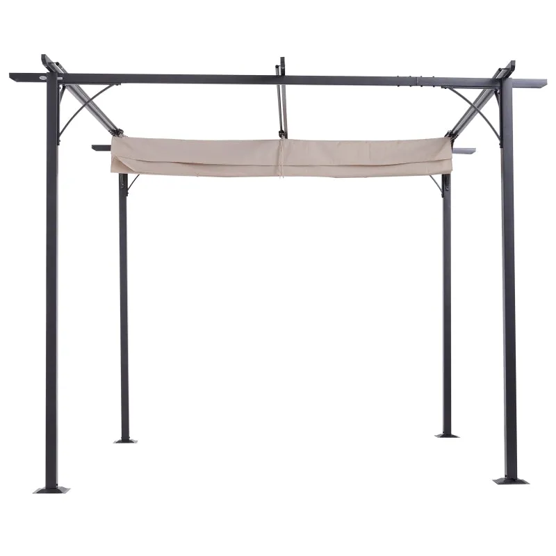 10' Outdoor Pergola Garden Gazebo - Beige