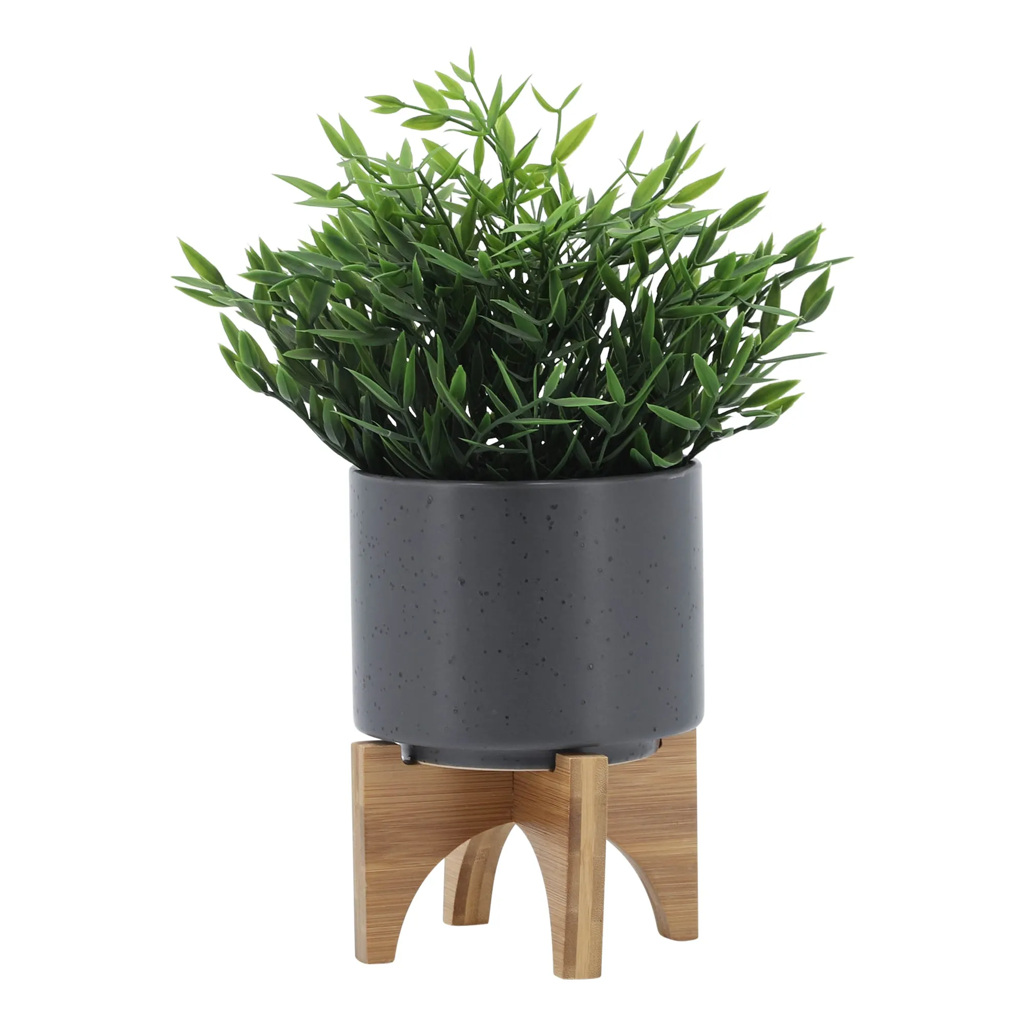 5" Planter with  Wood Stand