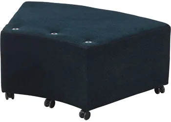 Aalto - Convex Ottoman Base - Navy - 100x60x43cm