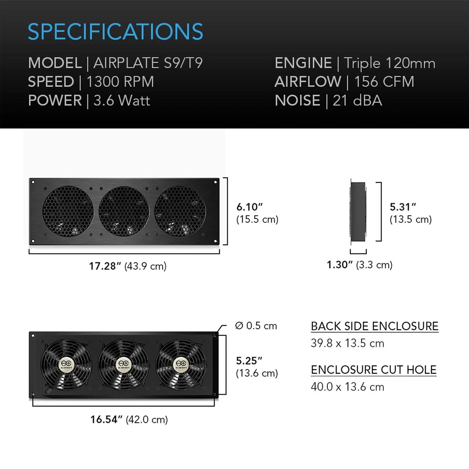 Airplate T9 Home Theater Cooling System