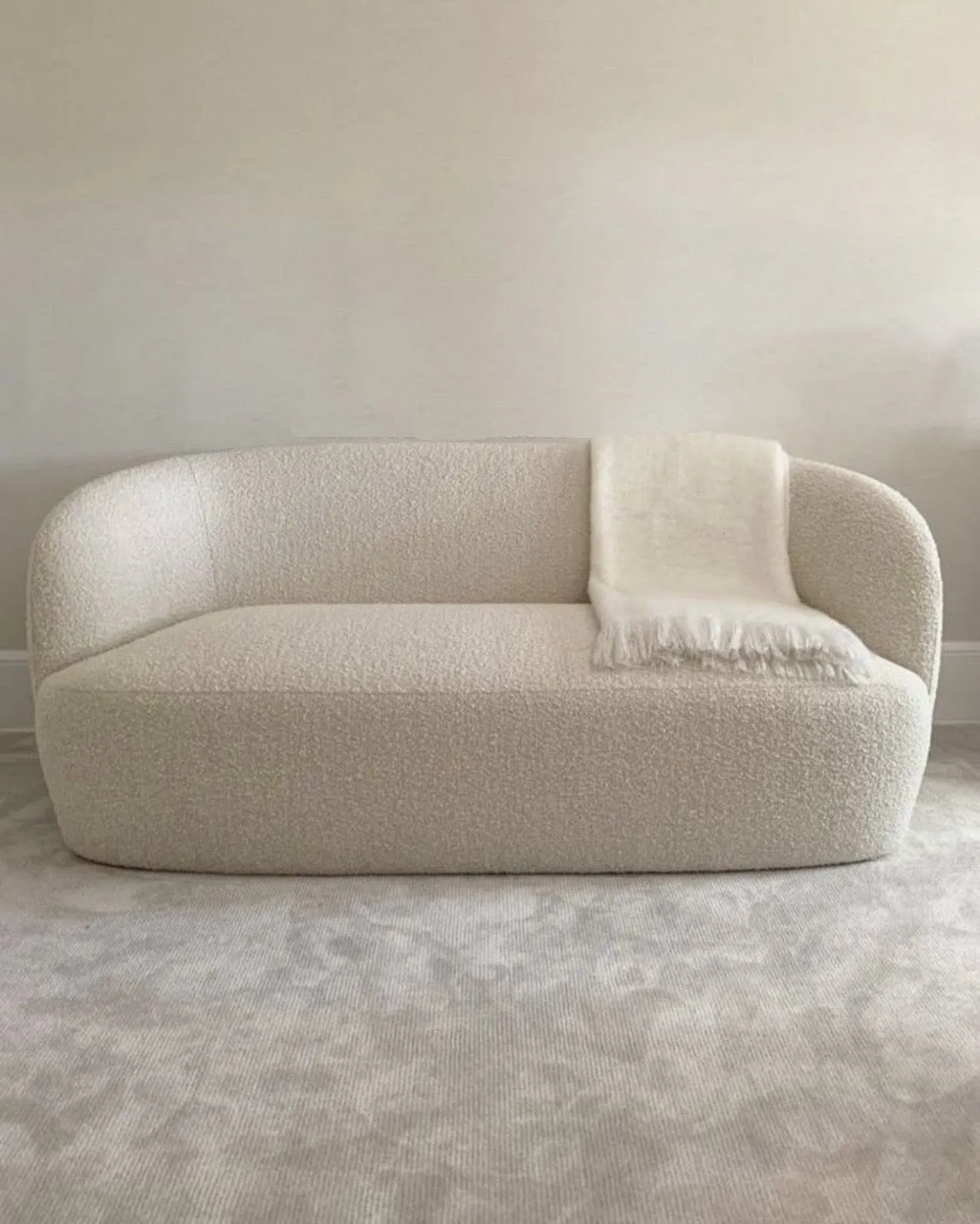 Alfie Performance Boucle Curve Sofa