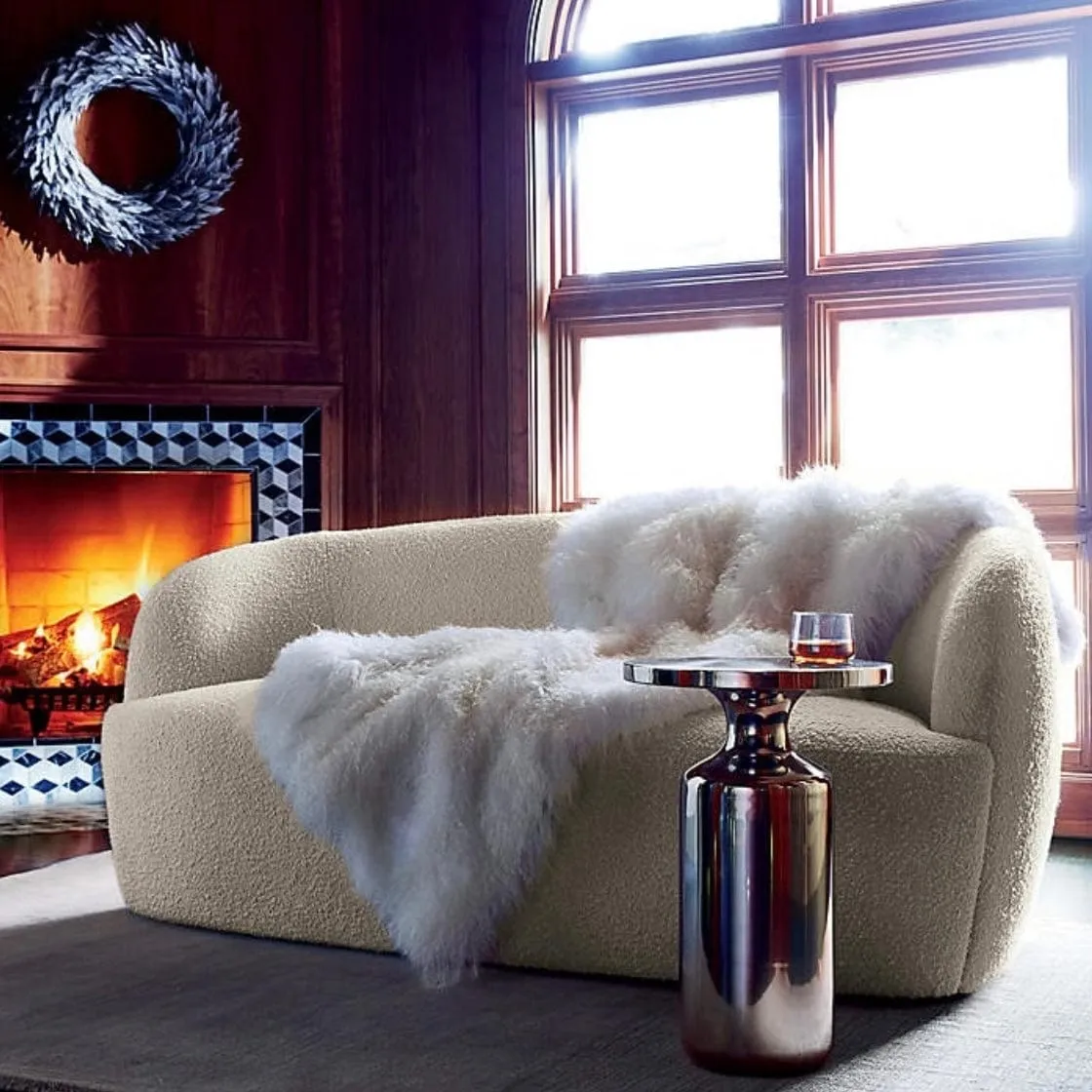 Alfie Performance Boucle Curve Sofa