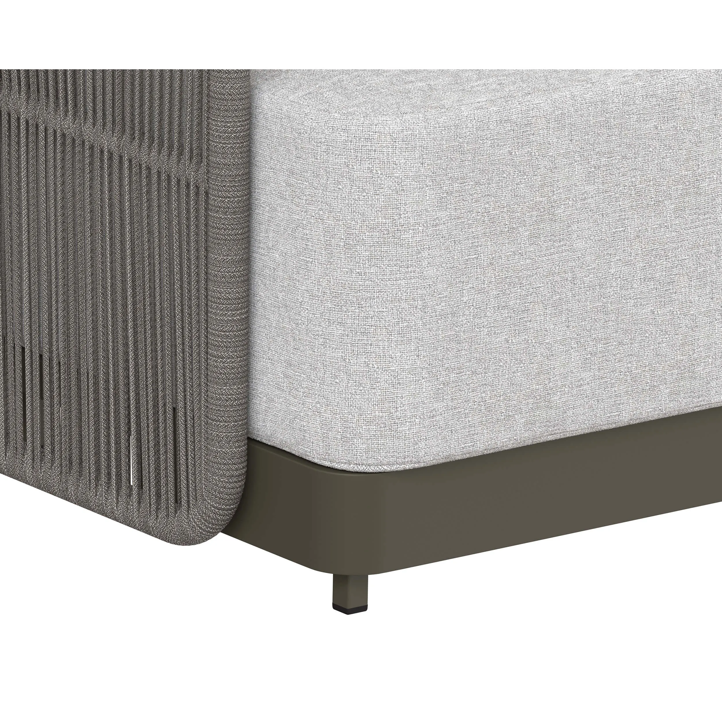 Allariz Outdoor Sofa, Gracebay Light Grey