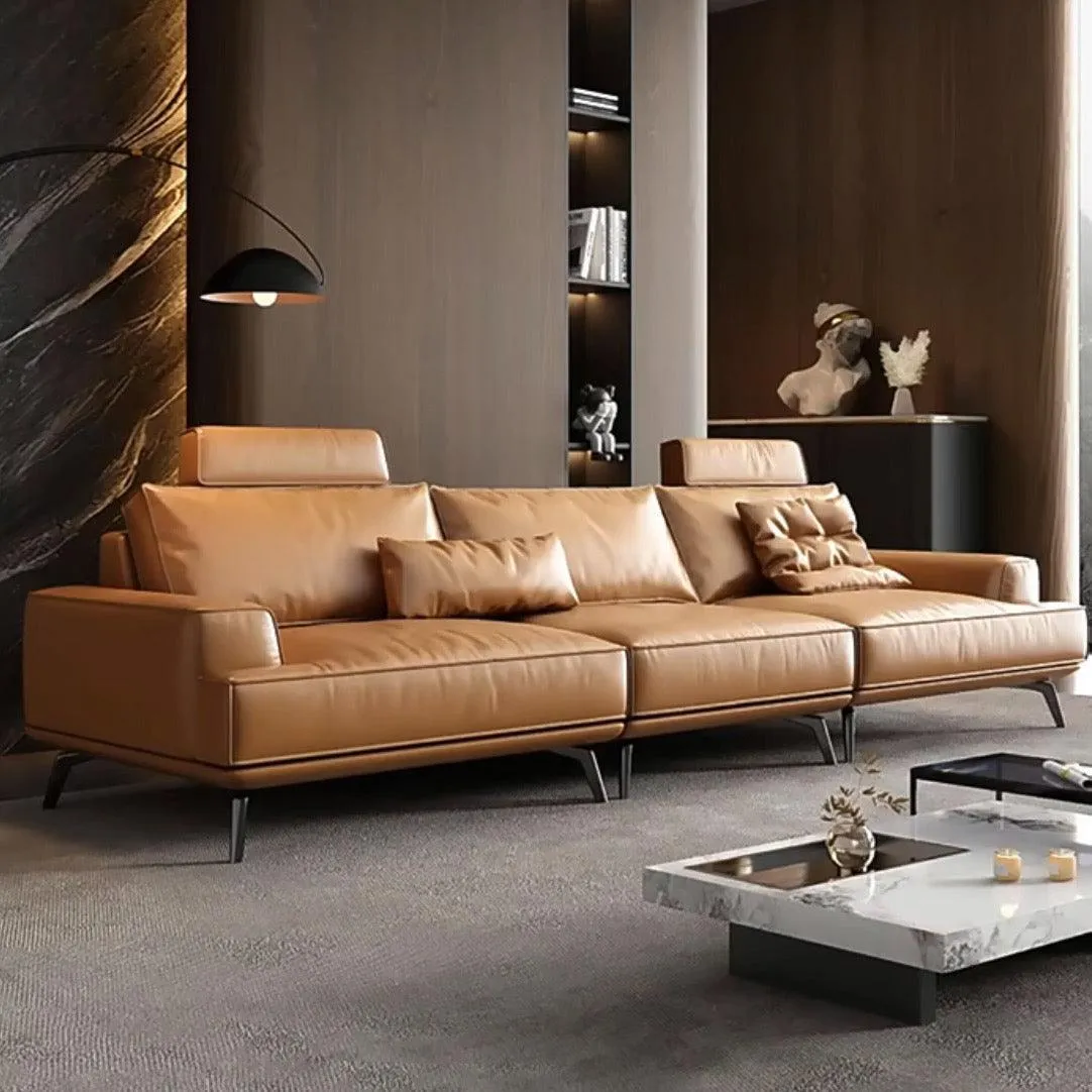 Andes Leather Sectional Sofa