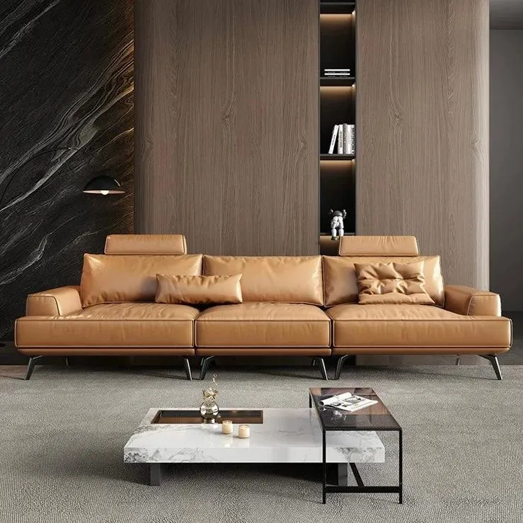 Andes Leather Sectional Sofa