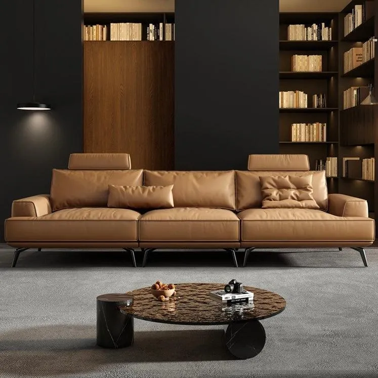 Andes Leather Sectional Sofa