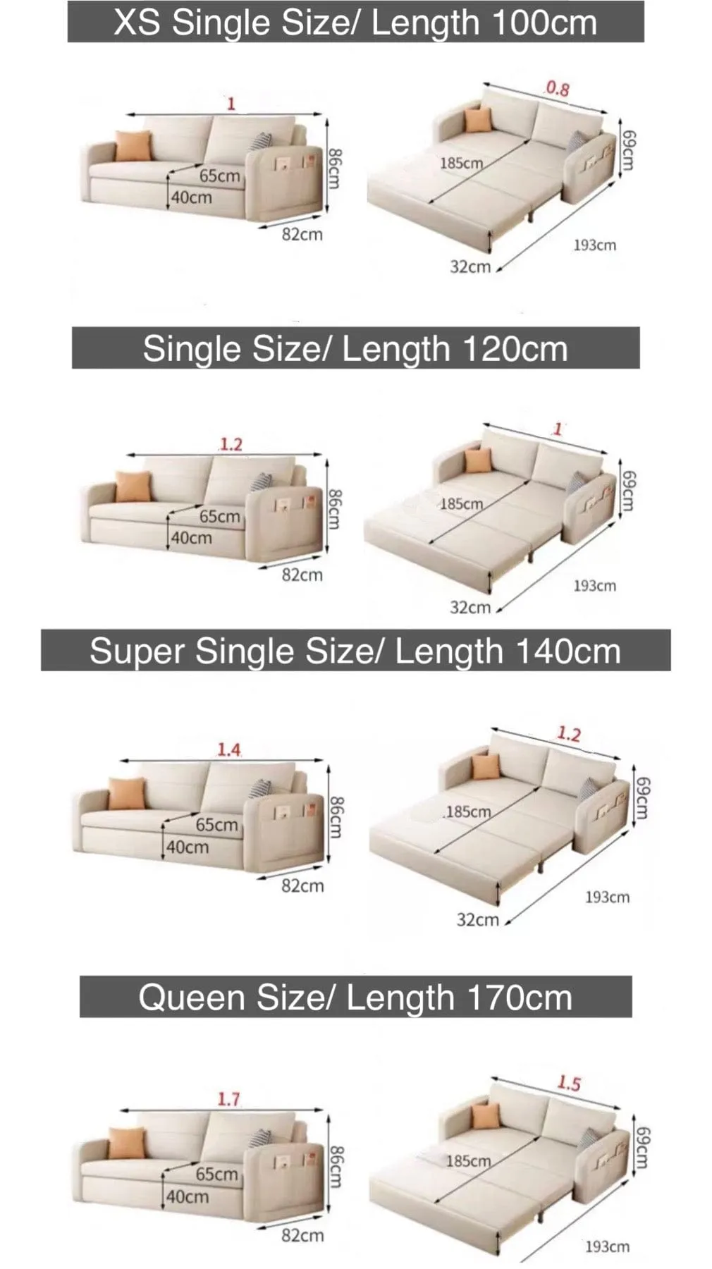 Angie Storage Sofa Bed