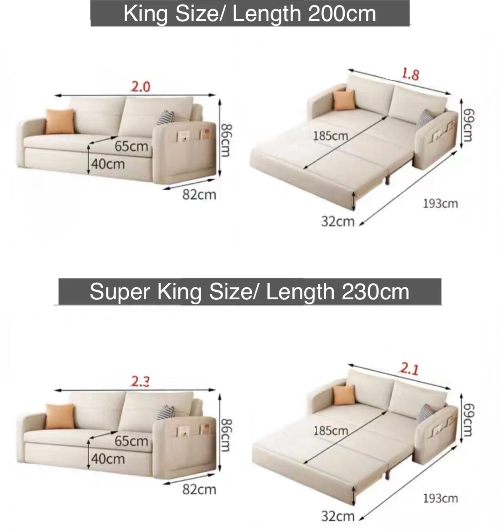 Angie Storage Sofa Bed