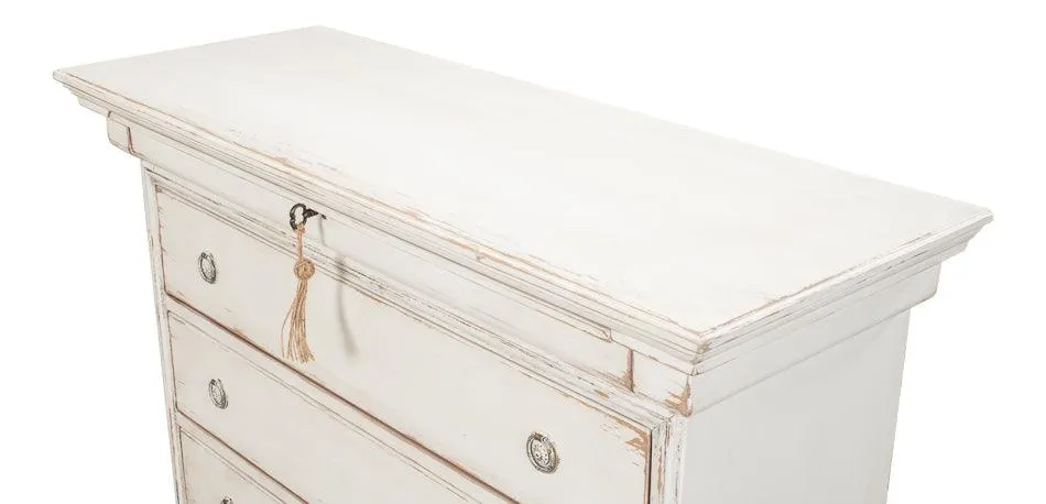 Antique White Shabby Chic Chest