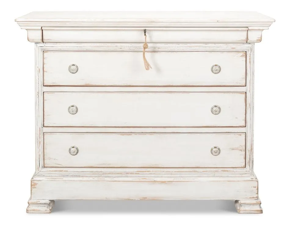 Antique White Shabby Chic Chest