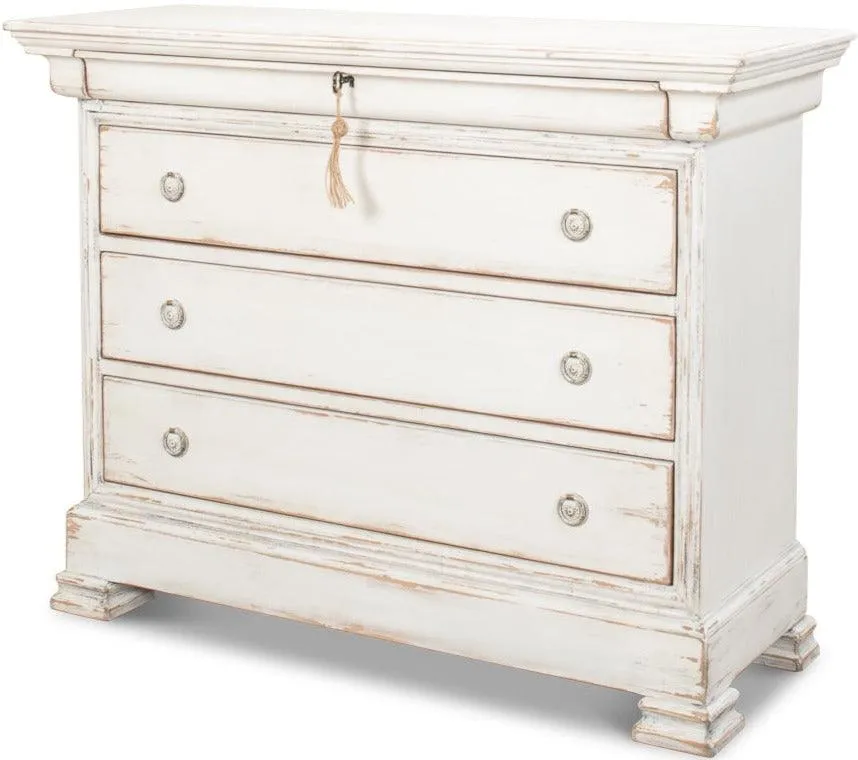 Antique White Shabby Chic Chest