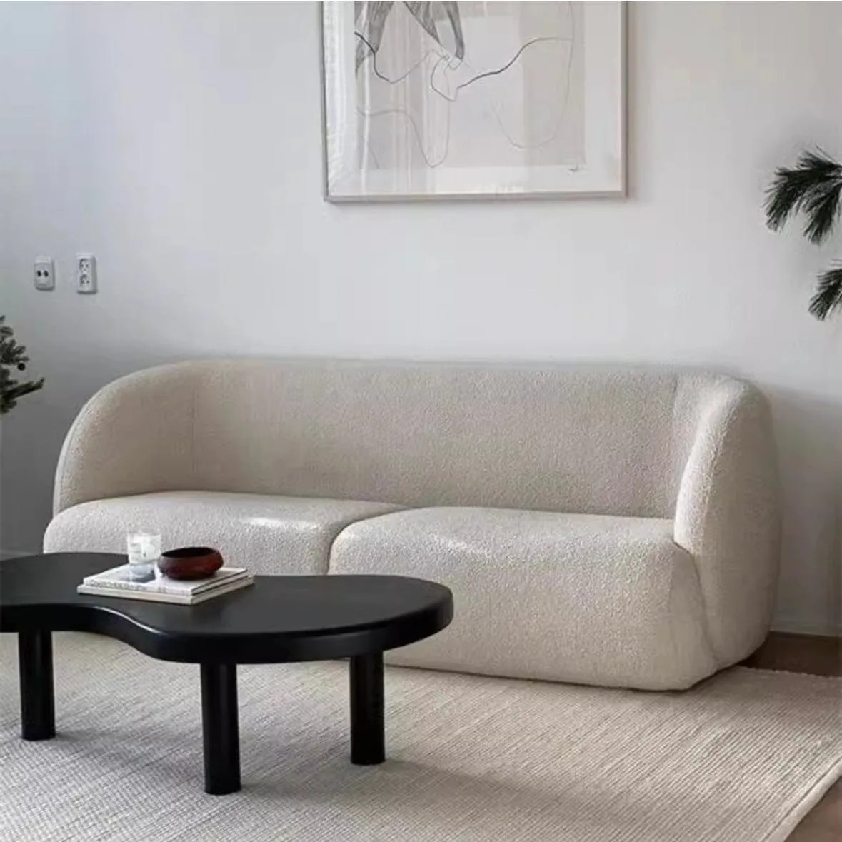 Aureliano Performance Boucle Curve Sofa