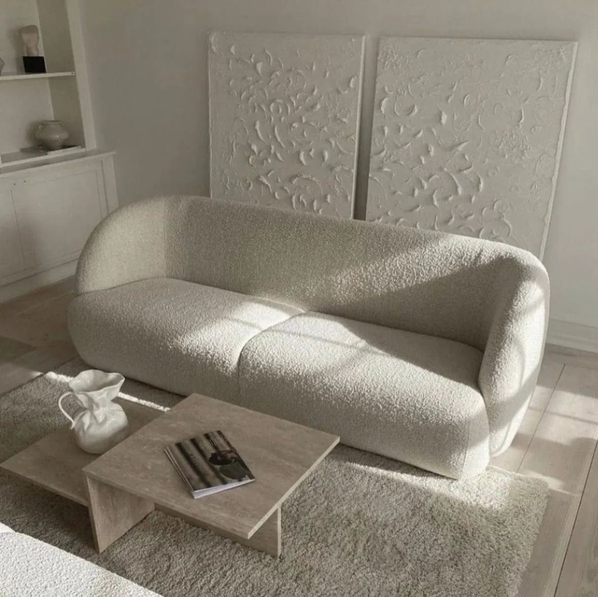 Aureliano Performance Boucle Curve Sofa