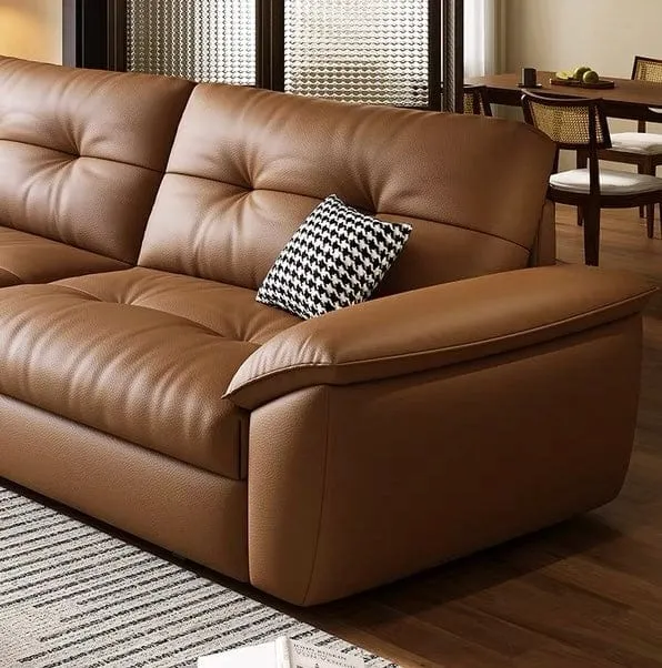 Bill  Genuine Leather Storage Sofa Bed