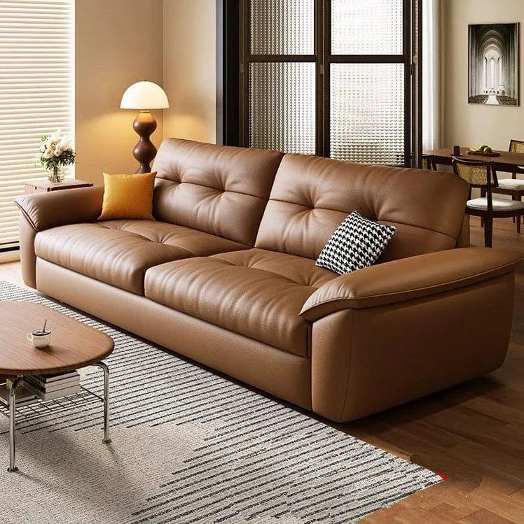 Bill  Genuine Leather Storage Sofa Bed