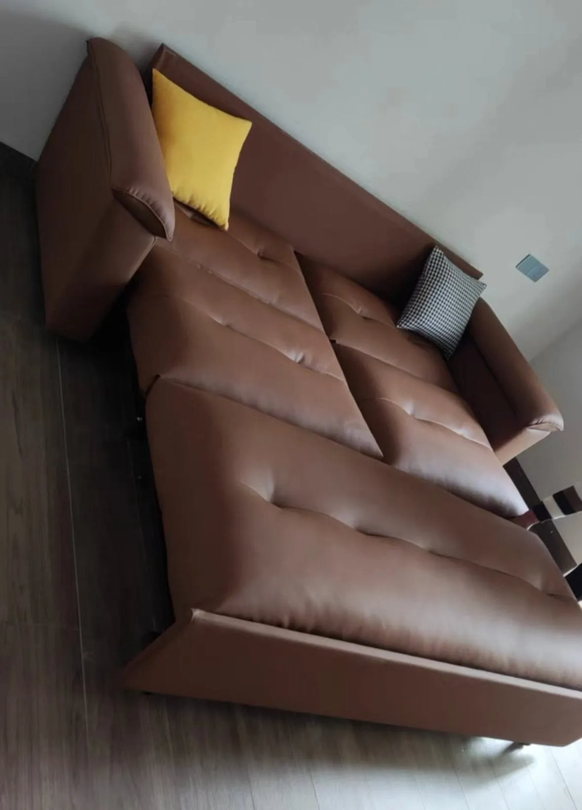 Bill  Genuine Leather Storage Sofa Bed