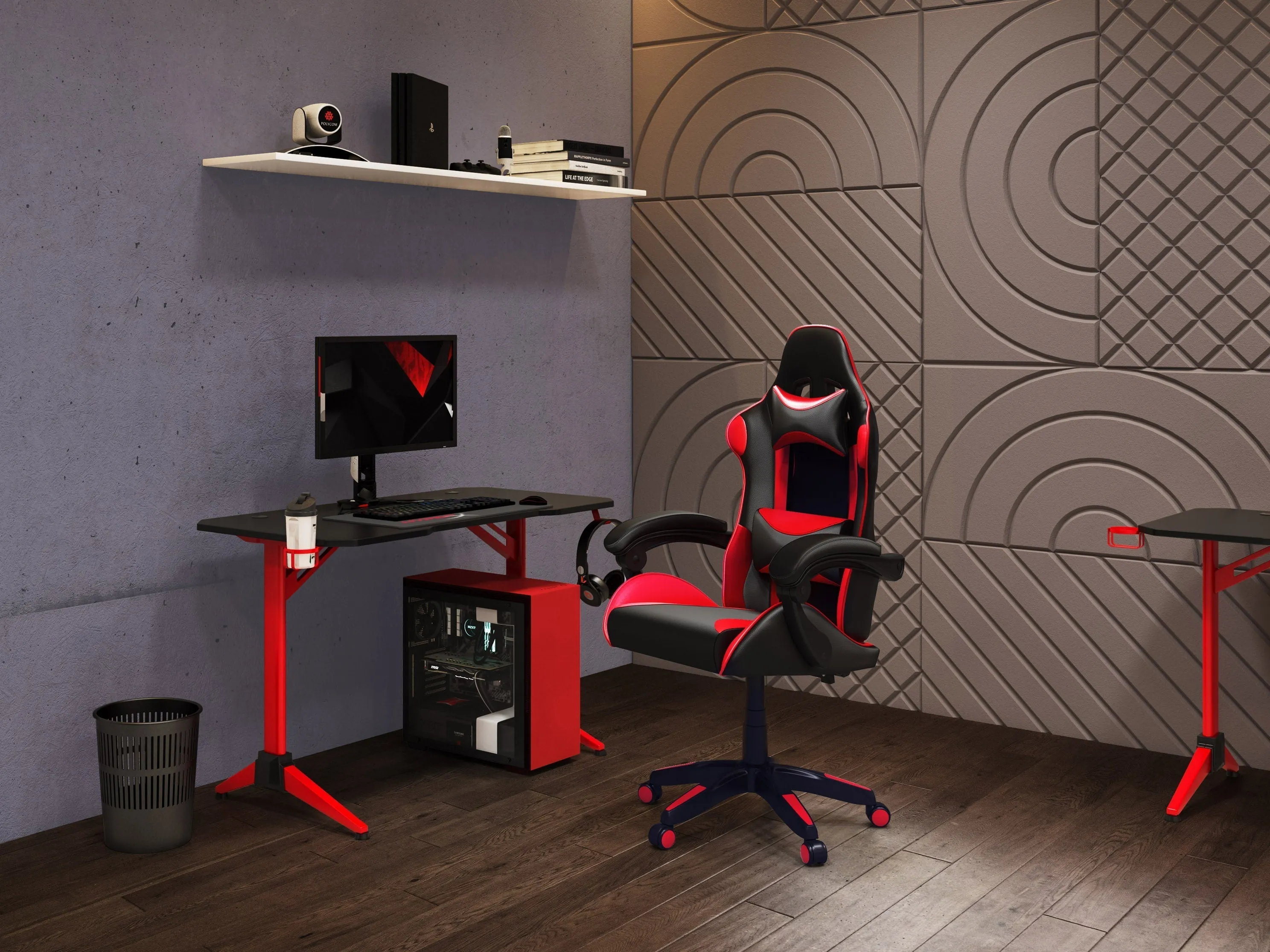 Black and Red Gaming Office Chair