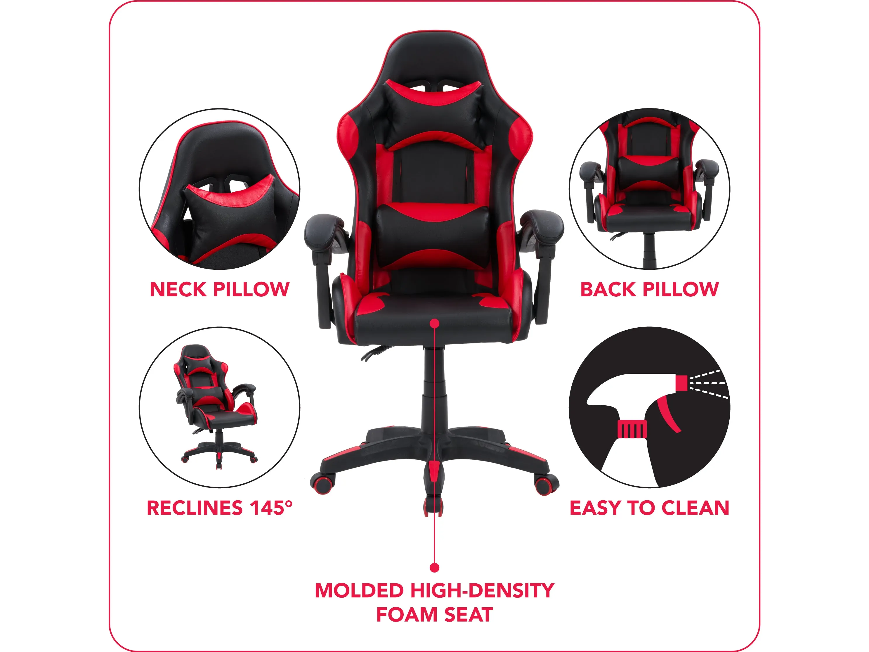 Black and Red Gaming Office Chair