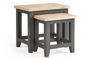 Bordeaux Nest Of Tables Dark Grey