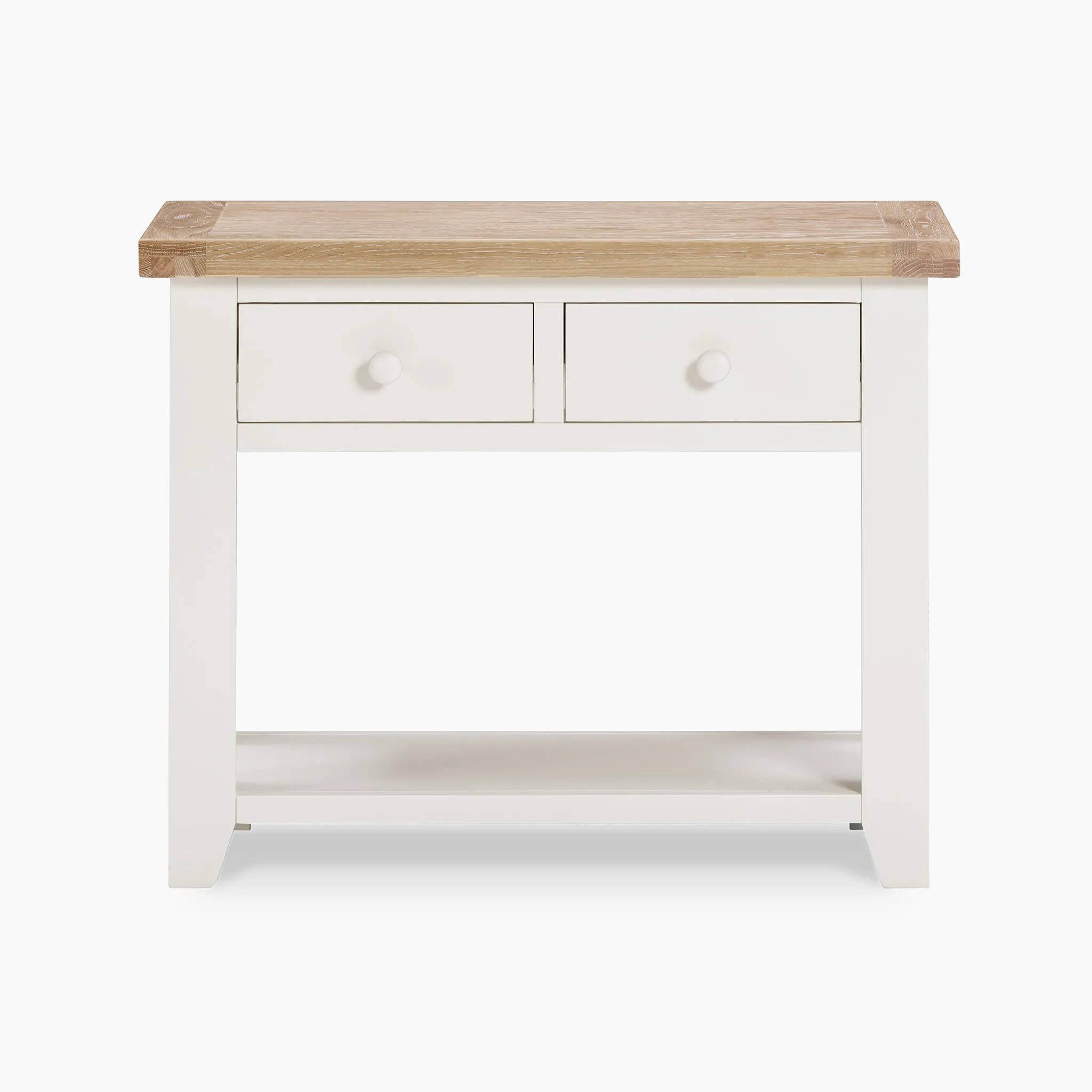 Burford 2 Drawers Console Table in Warm White