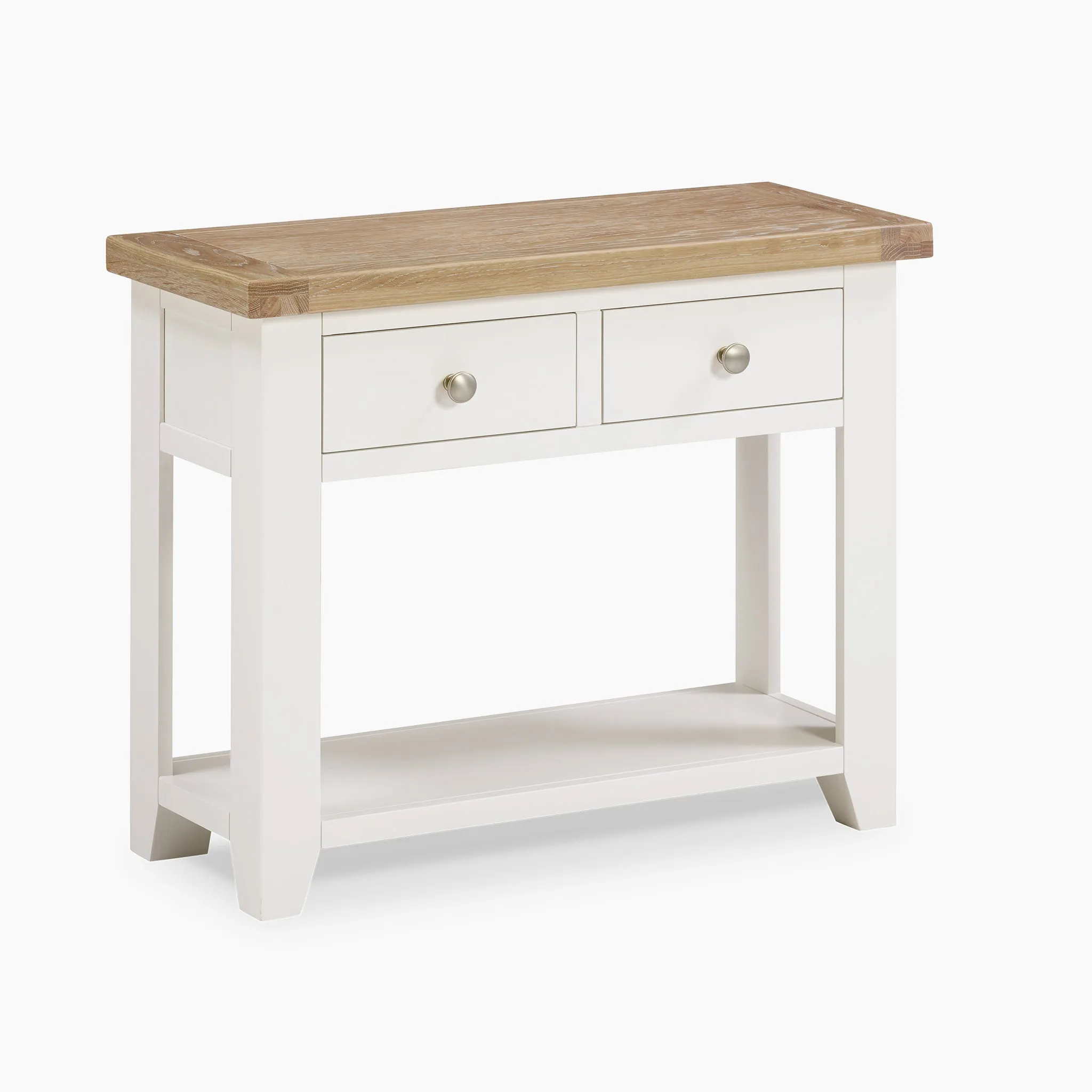 Burford 2 Drawers Console Table in Warm White