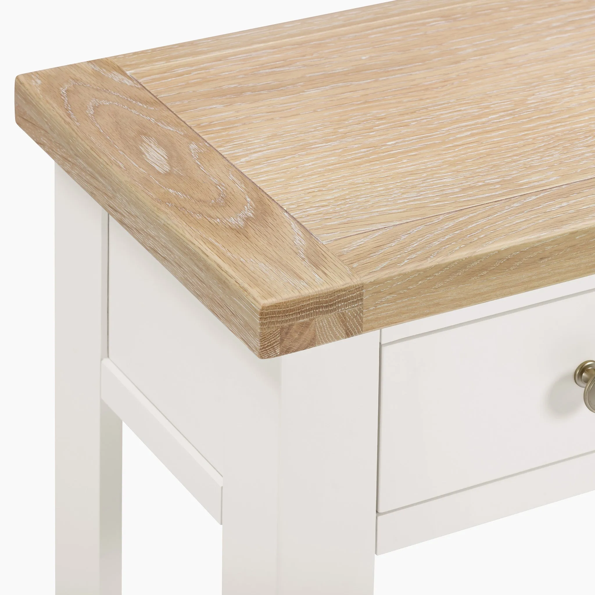 Burford 2 Drawers Console Table in Warm White