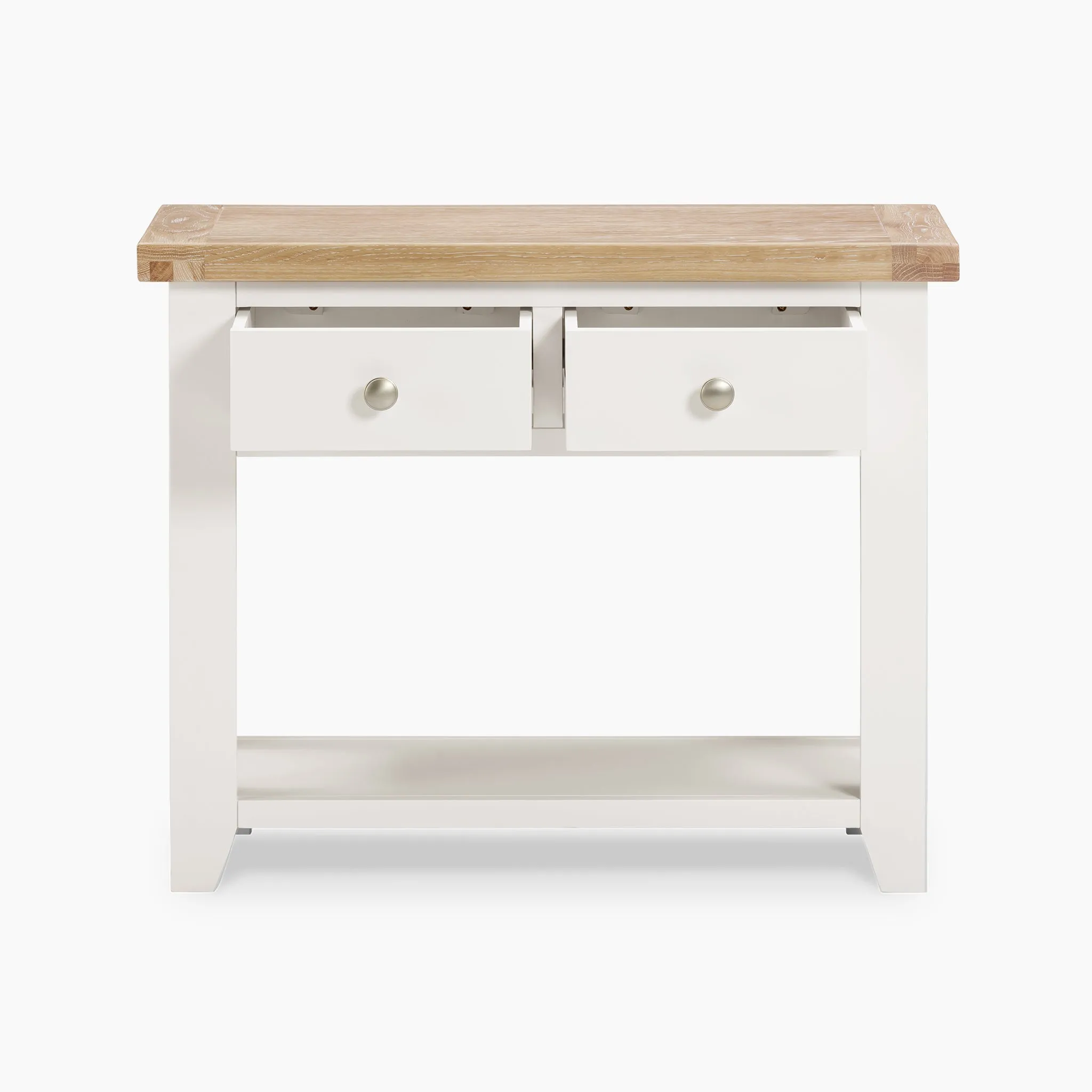 Burford 2 Drawers Console Table in Warm White