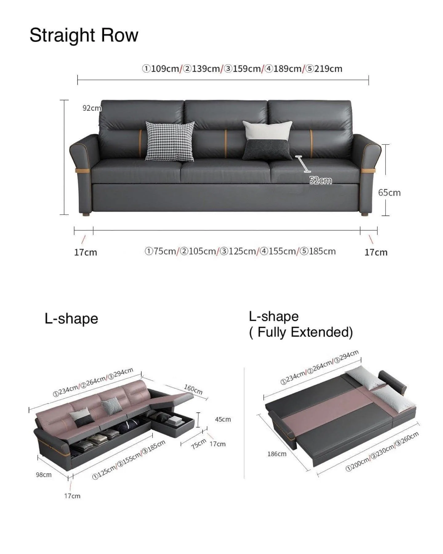 Cavern Electric Recliner Storage Sofa Bed