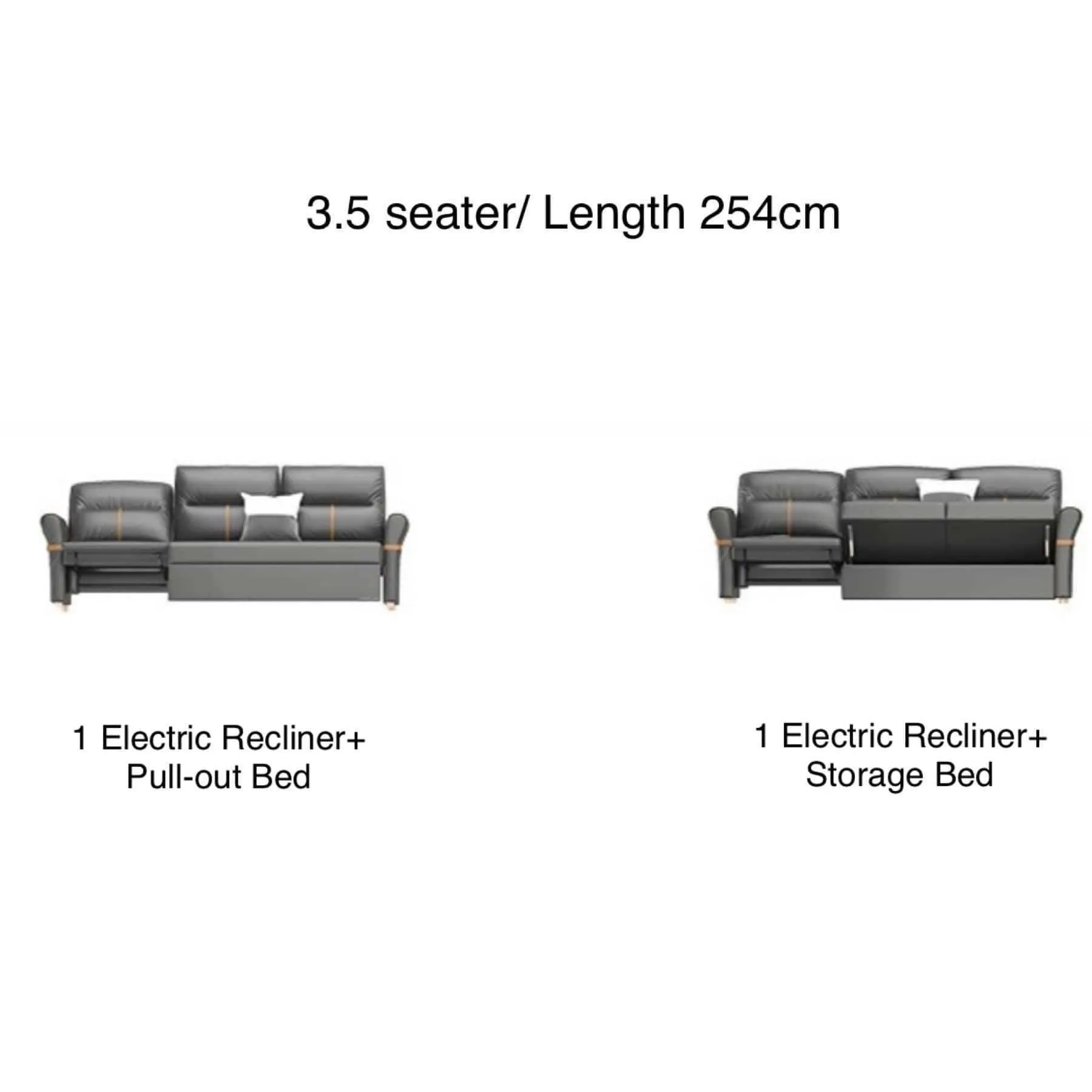 Cavern Electric Recliner Storage Sofa Bed