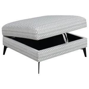 Clint Upholstered Ottoman with Tapered Legs Multi-color