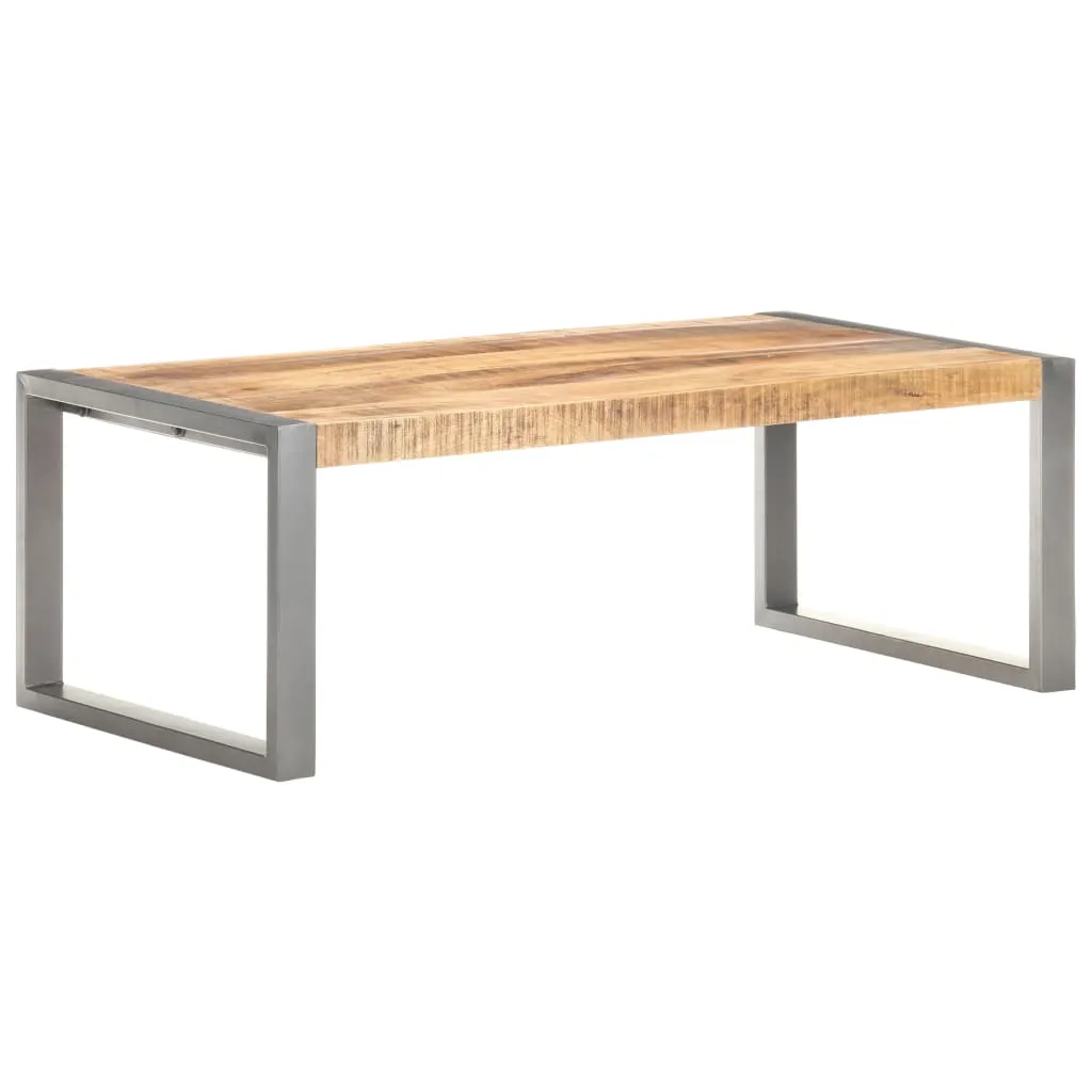 Coffee Table 110x60x40 cm Rough Mango Wood