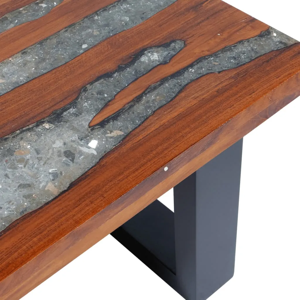 Coffee Table Teak Resin 100x50 cm