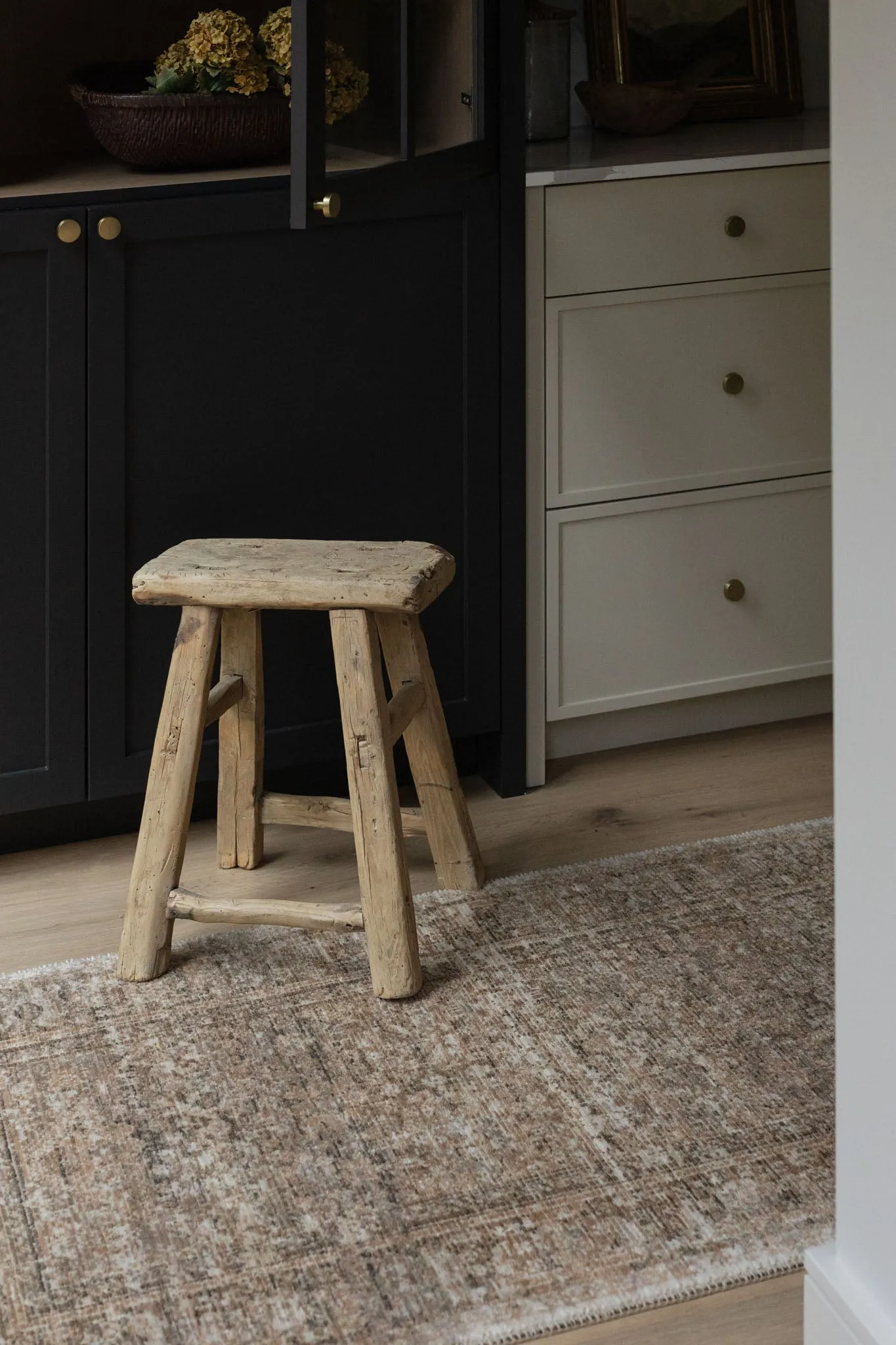 Daisy Reclaimed Elm Wood Accent Table/Stool - Natural