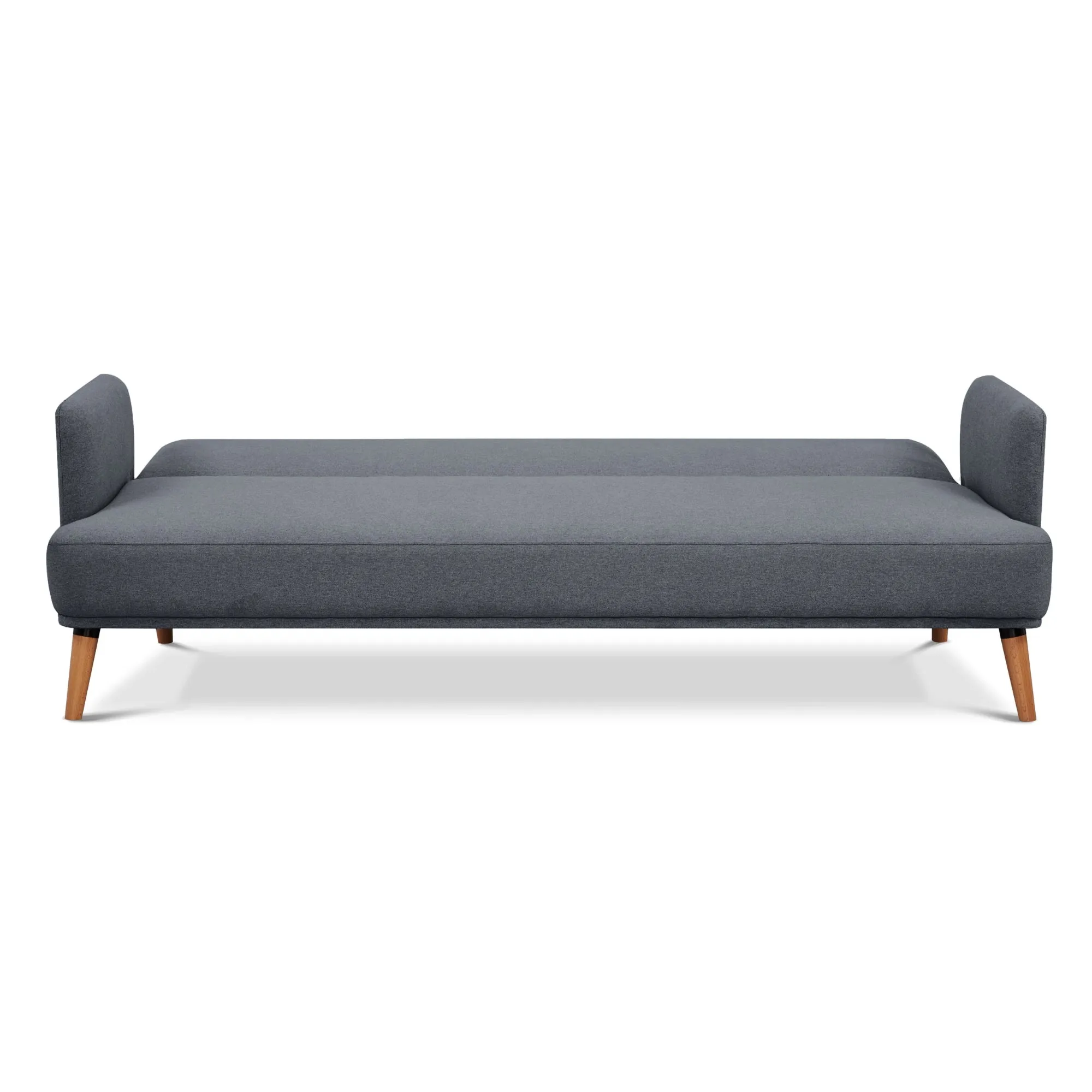 Dark Grey 3 1 1 Fabric Sofa Set, Wooden Frame, Scandinavian Style