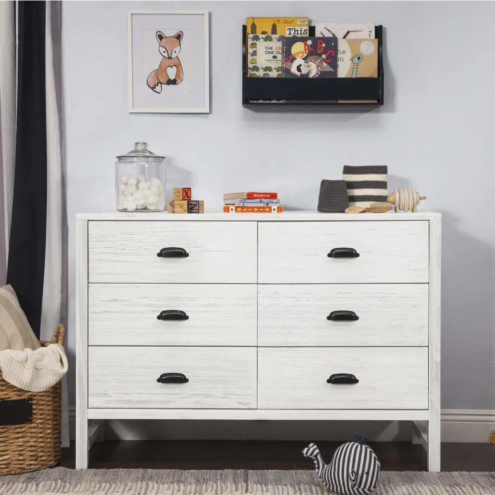 DaVinci Fairway 6-Drawer Double Dresser - Cottage White