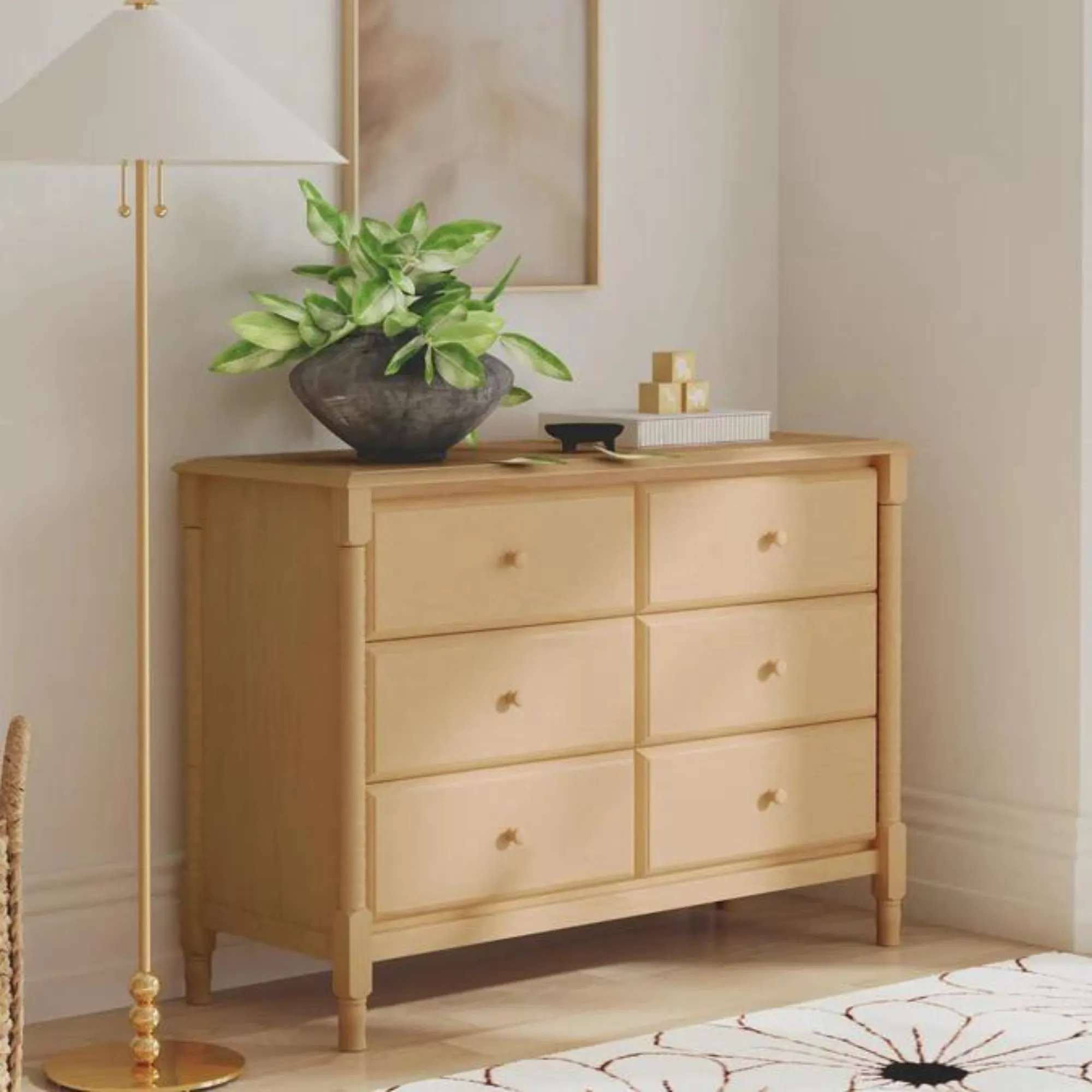 DAVINCI Jenny Lind Spindle 6-Drawer Dresser