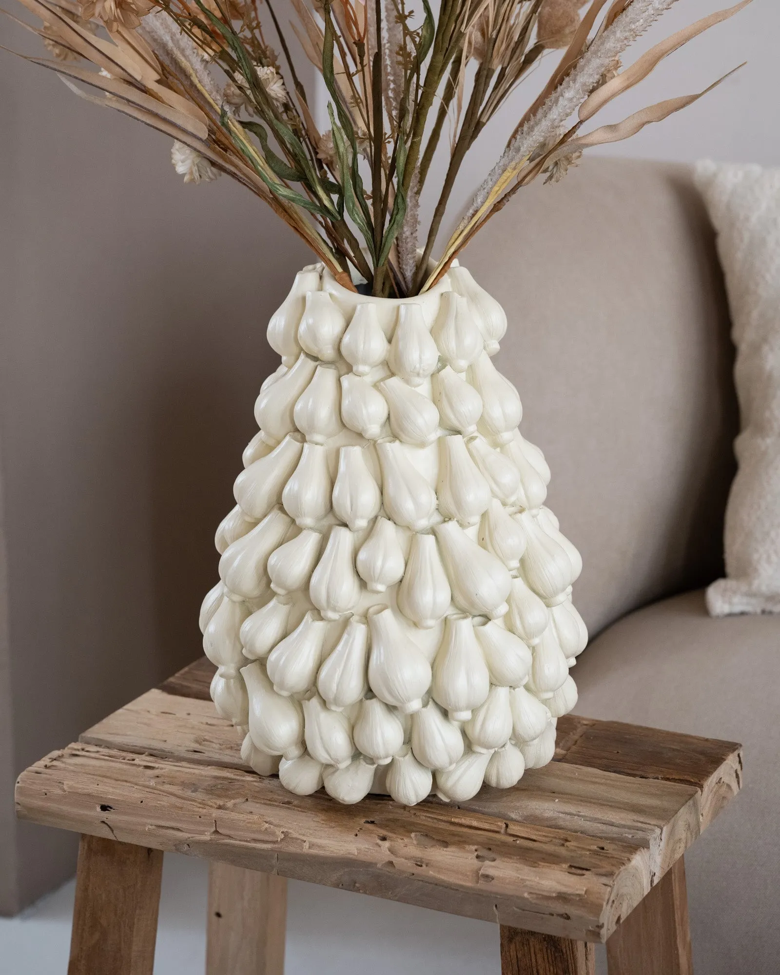 Deco Vase Garlic Cream