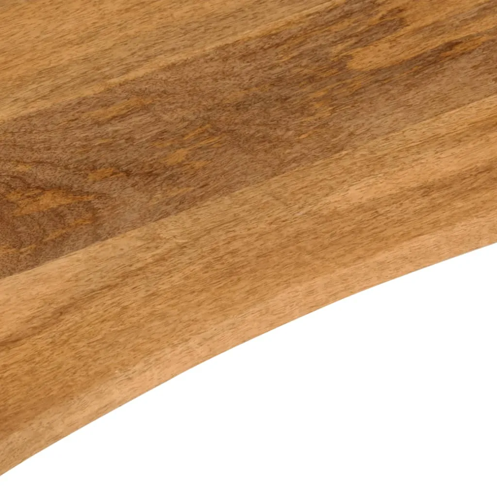 Desk Top with Curve 110x50x2.5 cm Solid Wood Rough Mango