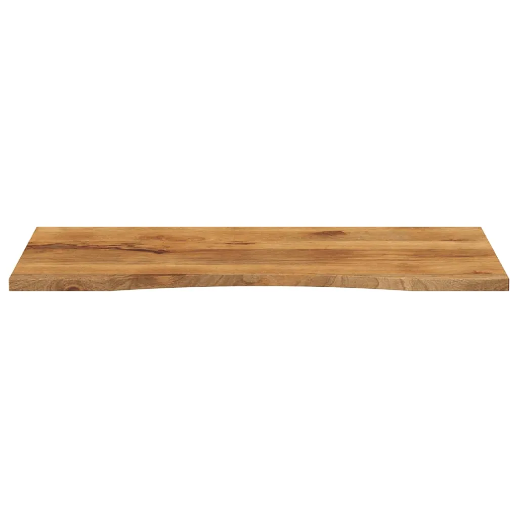 Desk Top with Curve 110x50x2.5 cm Solid Wood Rough Mango