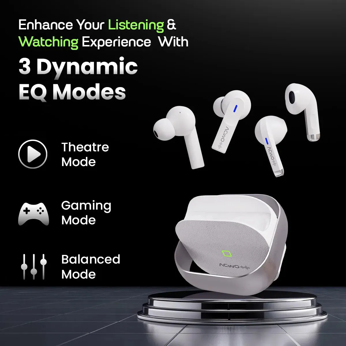 DwOTS Fire : Black Earbuds