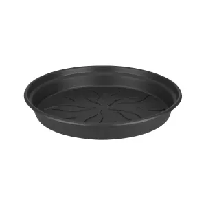 Elho Green Basics Black 41Cm Round Saucer