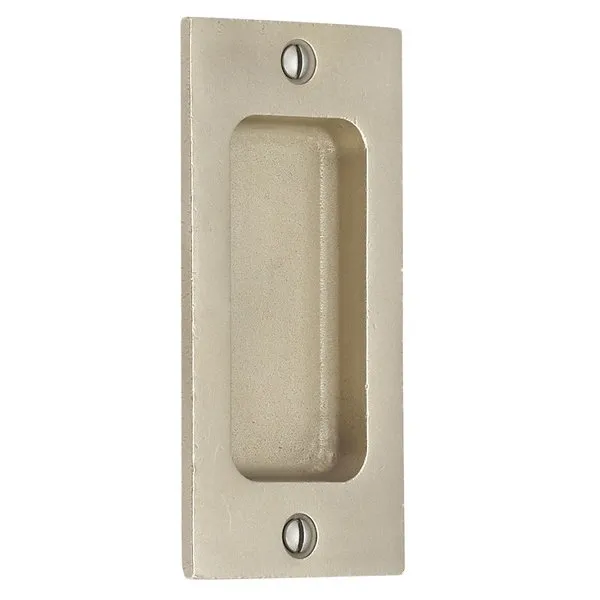 Emtek Sandcast Bronze Rustic Modern Rectangular Flush Pulls