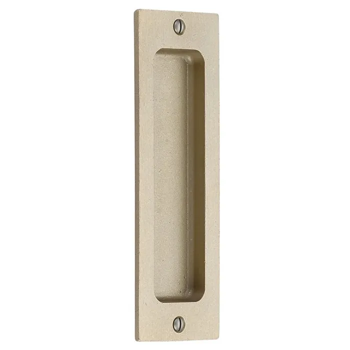 Emtek Sandcast Bronze Rustic Modern Rectangular Flush Pulls