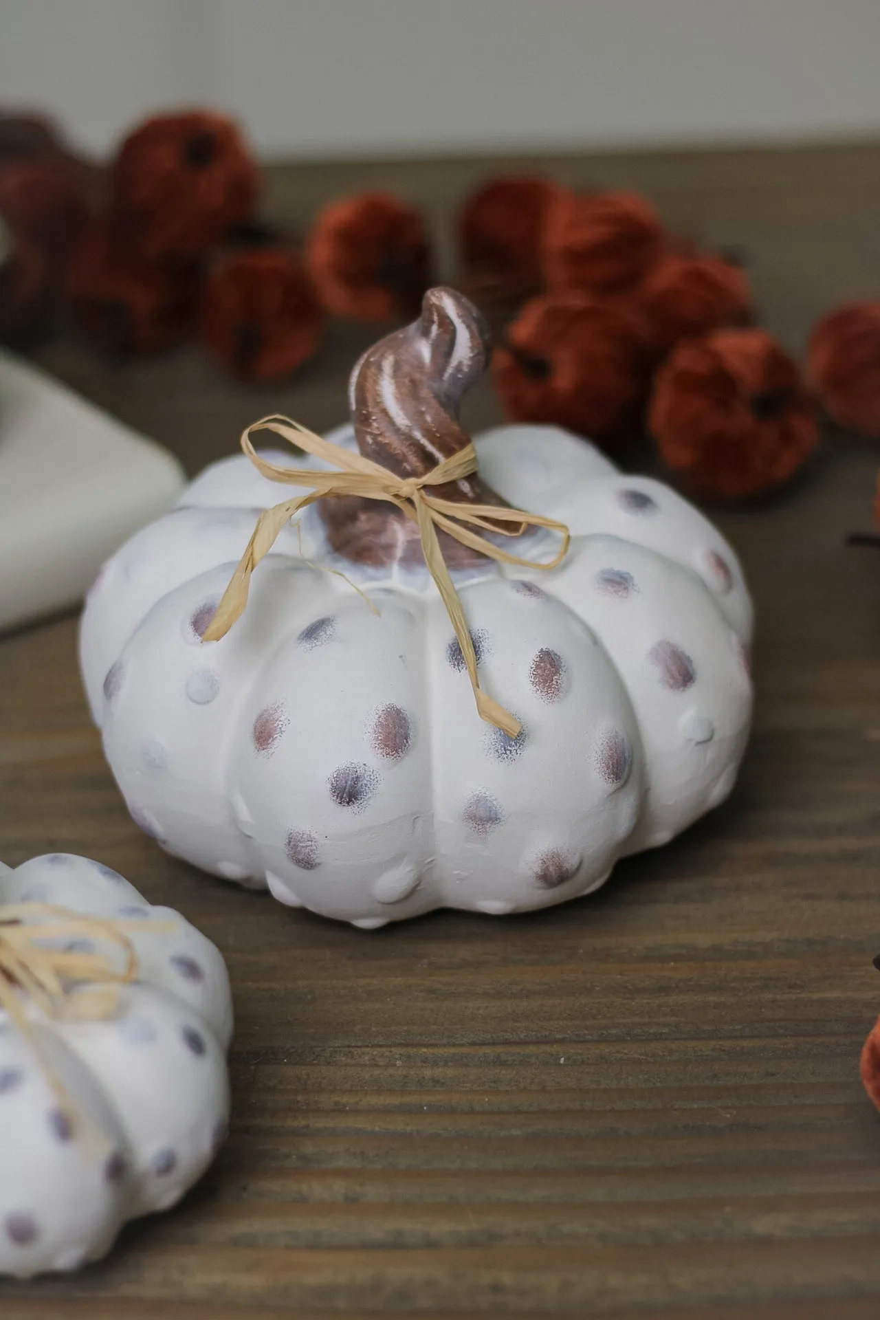 Fairytale Rustic Dotty Pumpkins