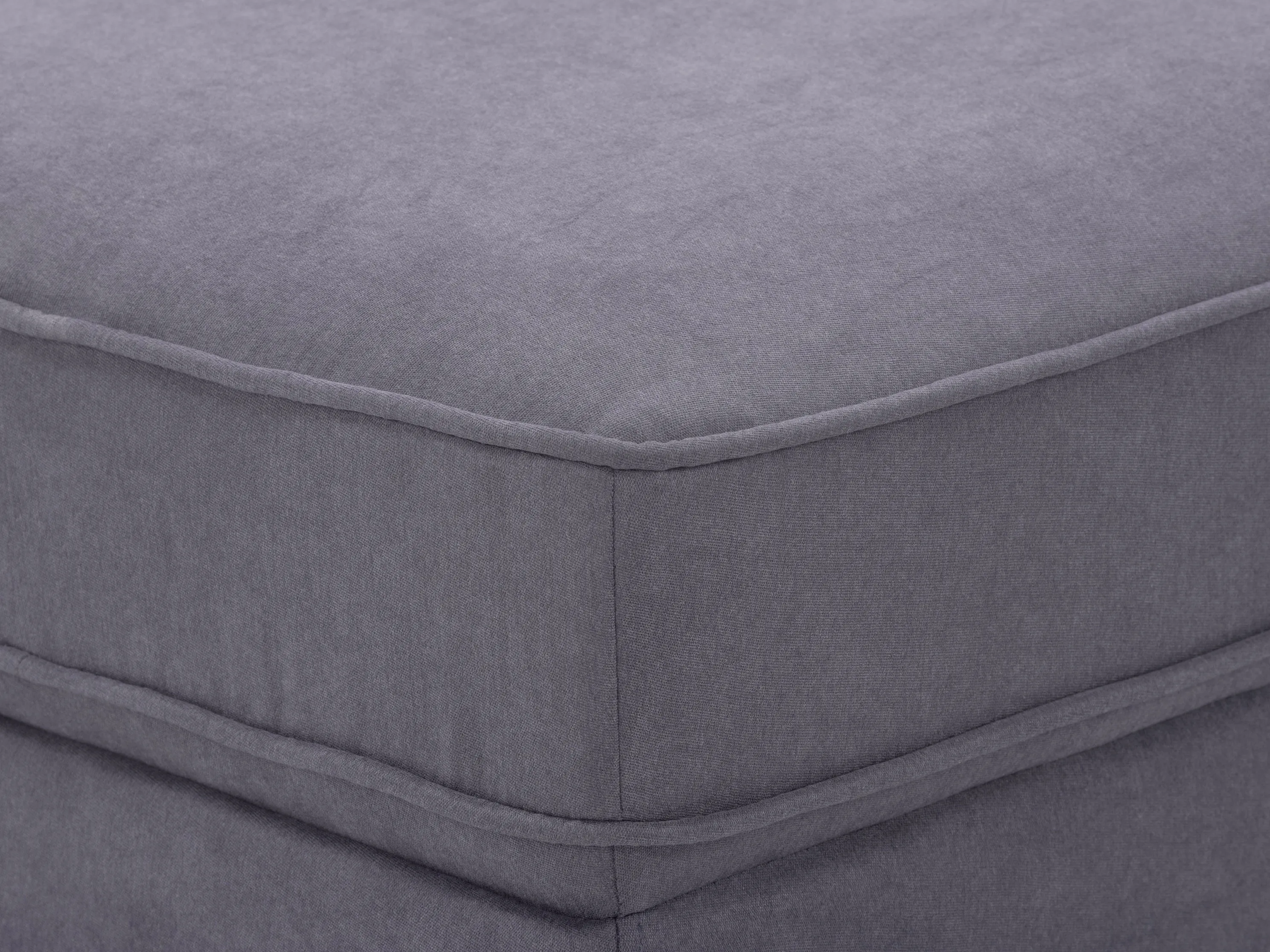 Grey Mid-Century Modern Ottoman