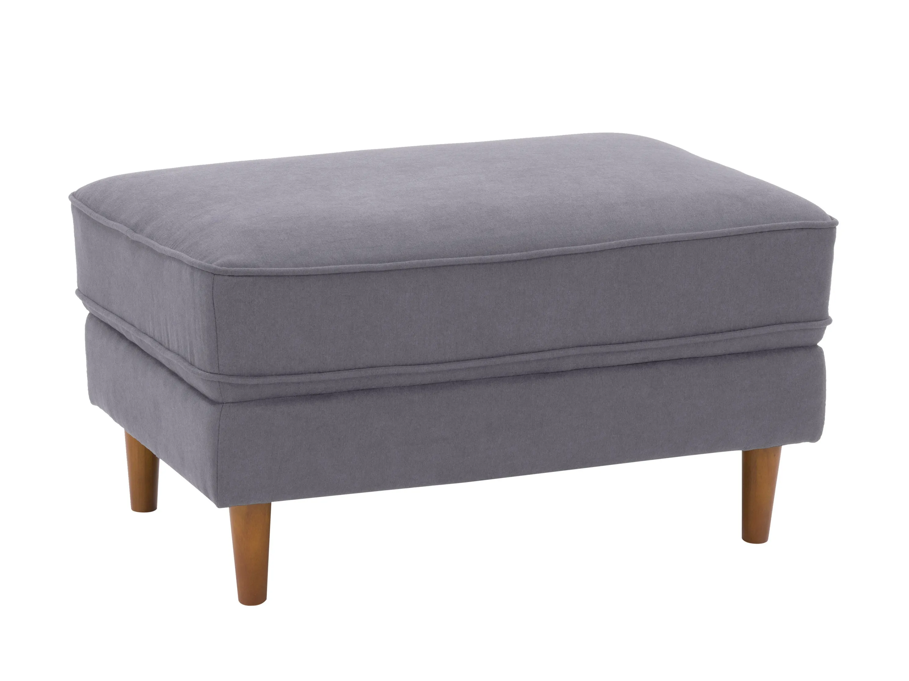 Grey Mid-Century Modern Ottoman