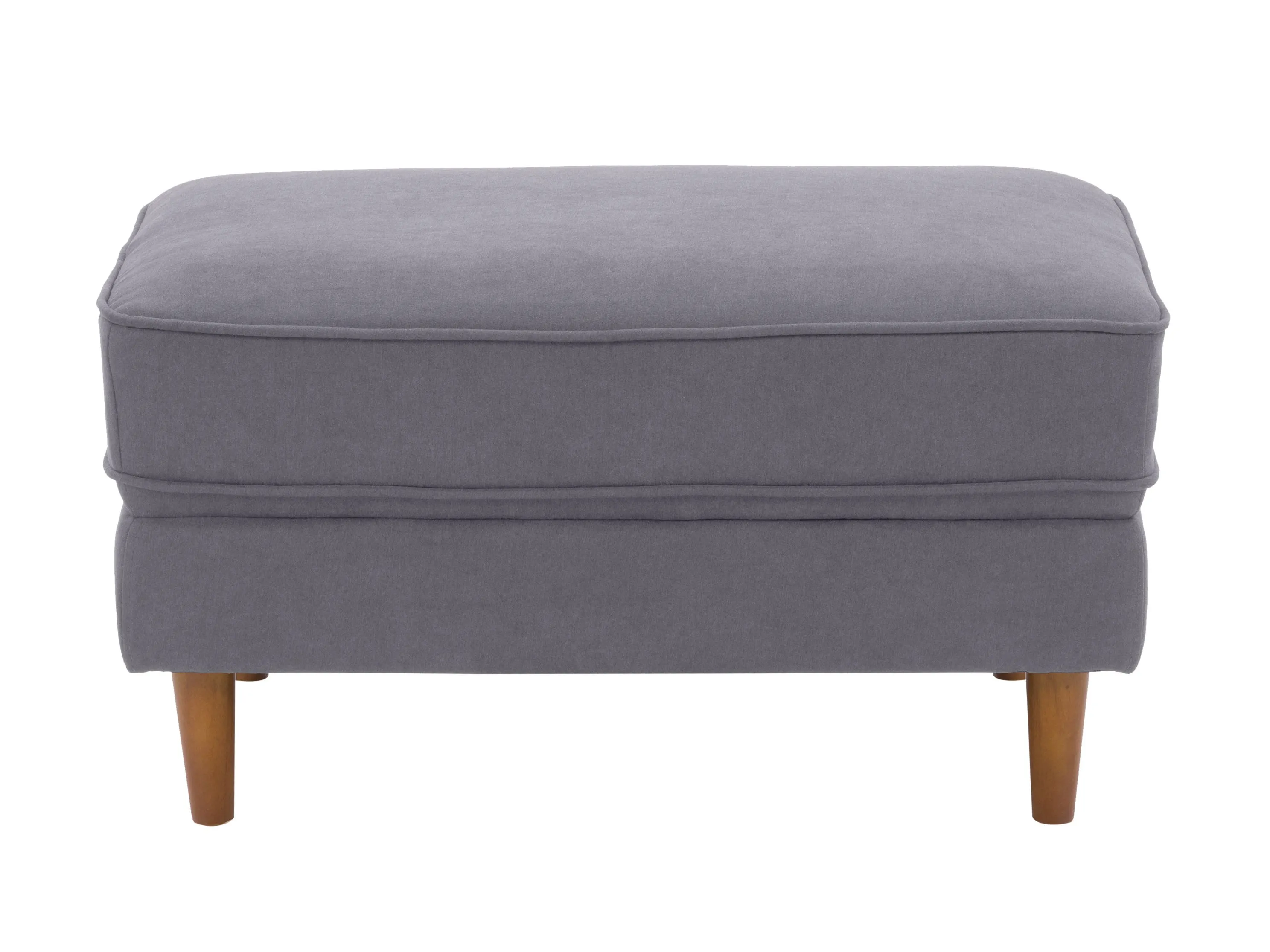 Grey Mid-Century Modern Ottoman