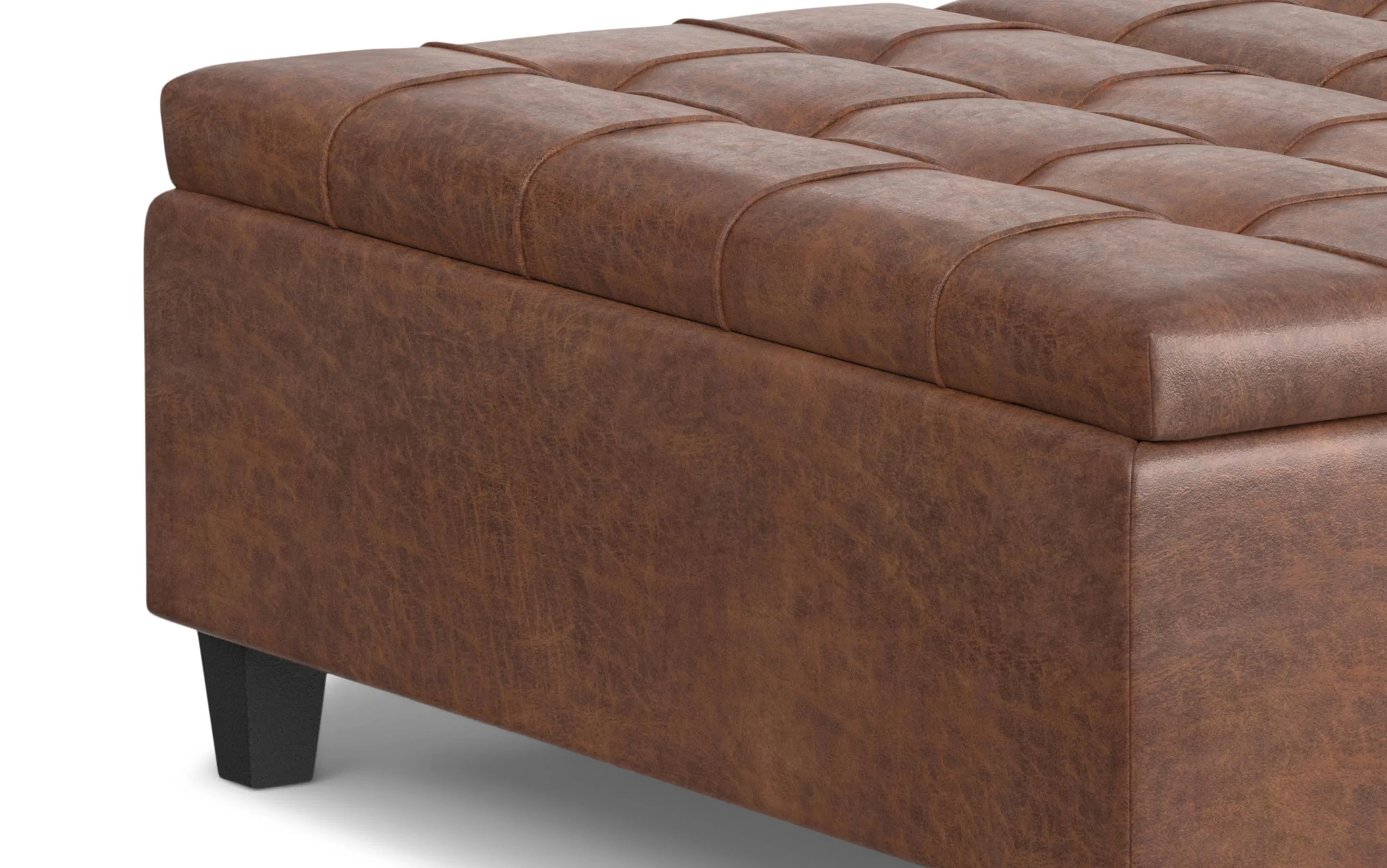 Harrison Large Square Coffee Table Storage Ottoman