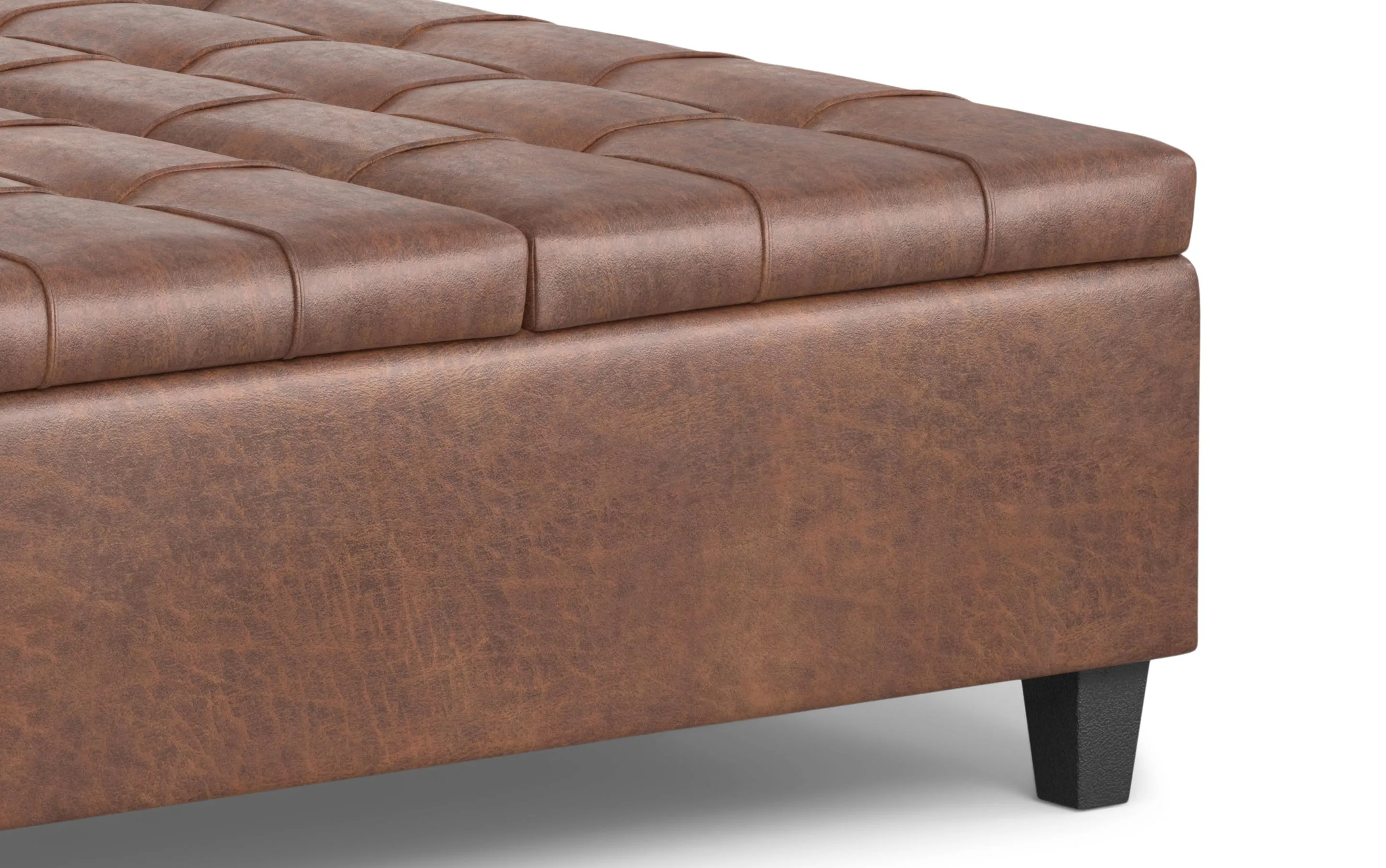 Harrison Large Square Coffee Table Storage Ottoman